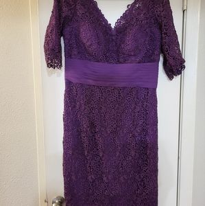 Purple mother of the bride dress